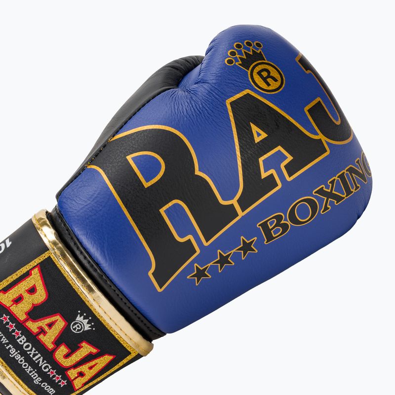 RAJA BOXING Origin Standard valódi bőr kék boxkesztyű 5