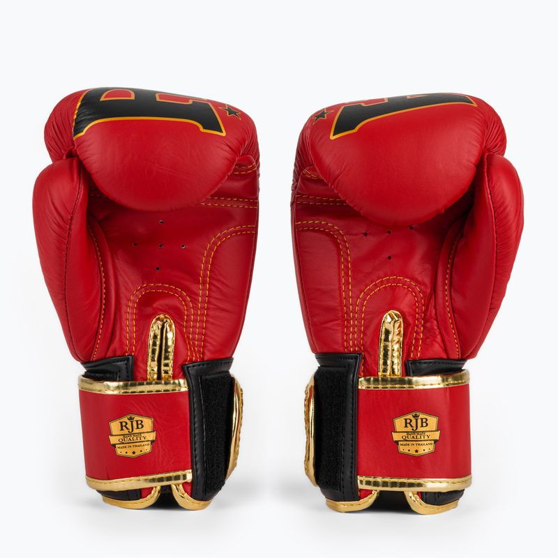 RAJA BOXING Origin Standard valódi bőrből készült piros bokszkesztyű 3