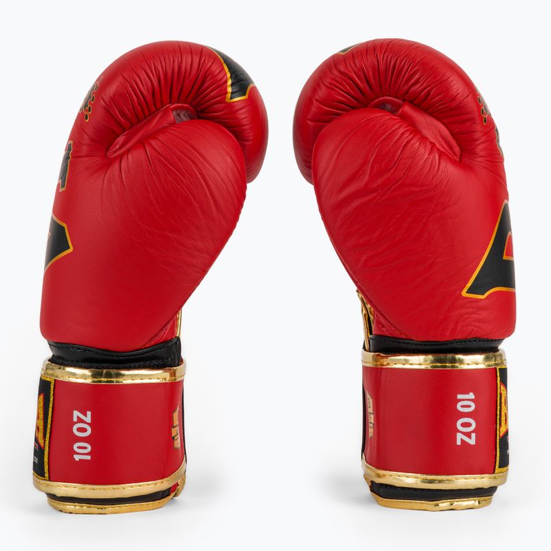 RAJA BOXING Origin Standard valódi bőrből készült piros bokszkesztyű 4