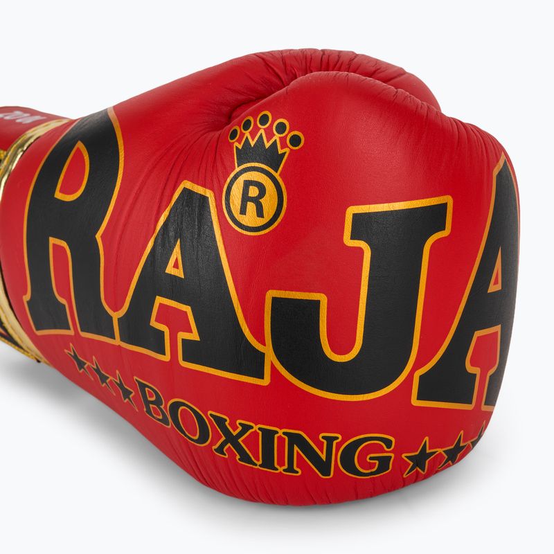 RAJA BOXING Origin Standard valódi bőrből készült piros bokszkesztyű 5