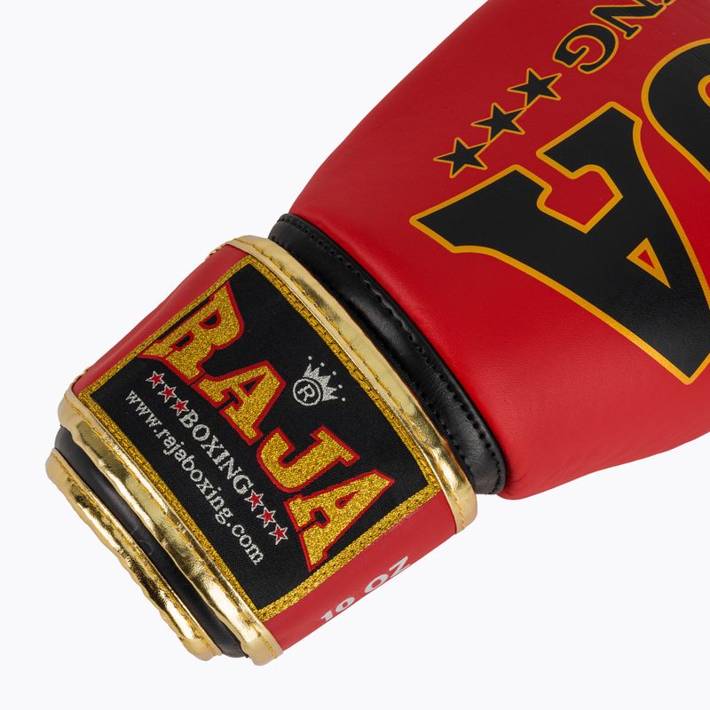RAJA BOXING Origin Standard valódi bőrből készült piros bokszkesztyű 6