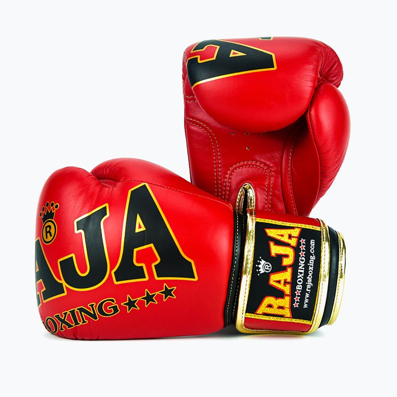 RAJA BOXING Origin Standard valódi bőrből készült piros bokszkesztyű 3