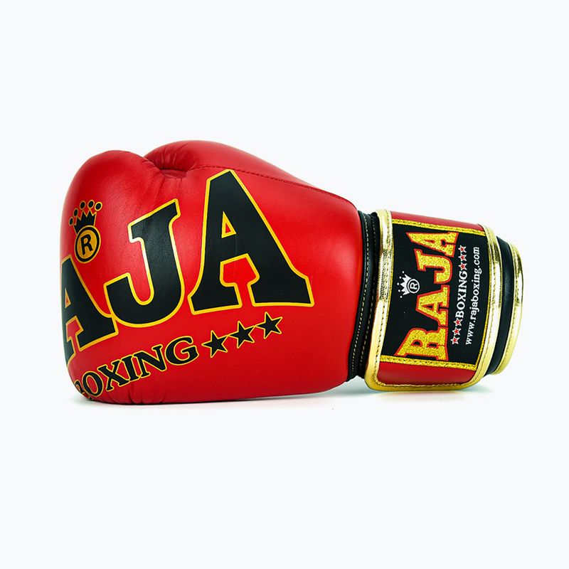 RAJA BOXING Origin Standard valódi bőrből készült piros bokszkesztyű 4