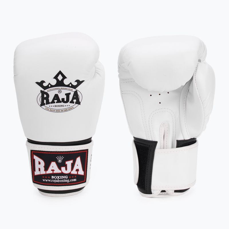 RAJA BOXING Single Semi Leather fehér bokszkesztyű