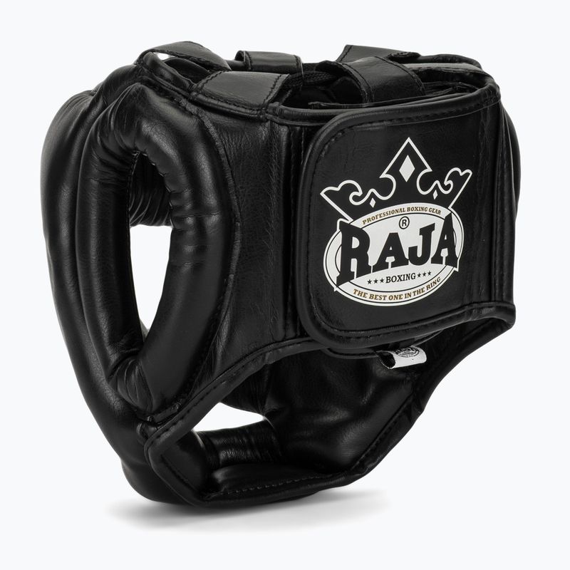 RAJA BOXING Semi bőr fekete bokszsisak 3