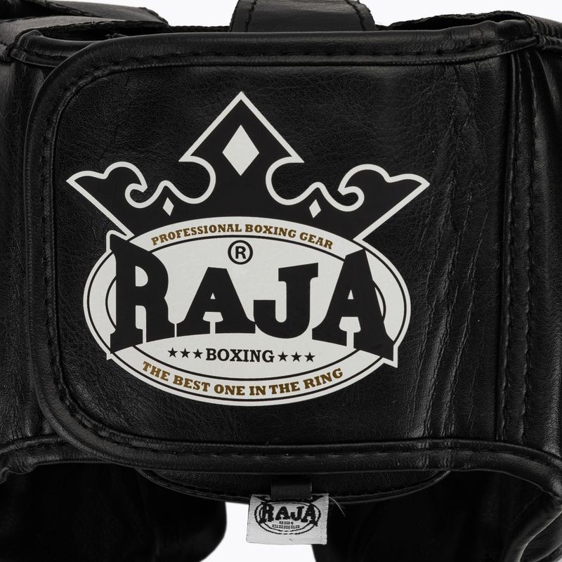 RAJA BOXING Semi bőr fekete bokszsisak 5