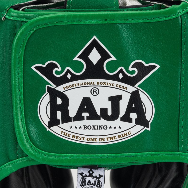RAJA BOXING Semi bőr zöld bokszsisak 5