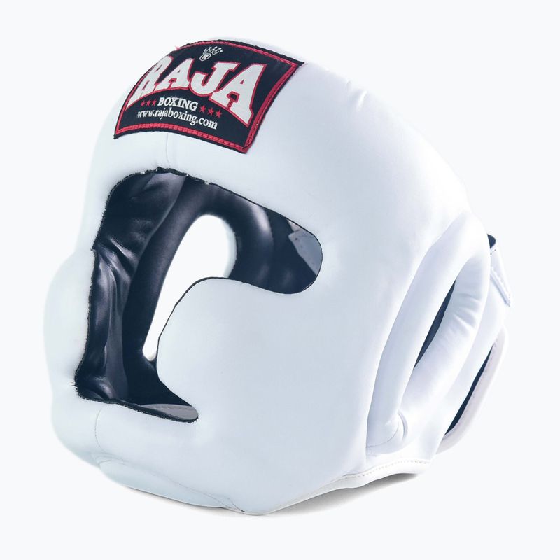 RAJA BOXING Semi bőr fehér bokszsisak 2