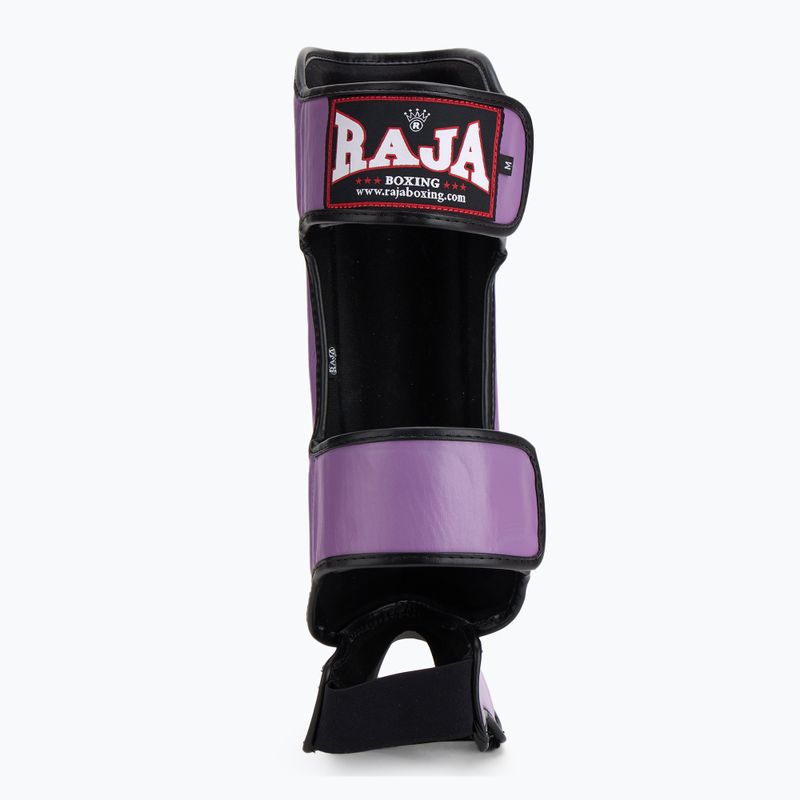 RAJA BOXING Könnyűsúlyú sípcsontvédők Valódi bőr lila sípcsont és lábfejvédők 5