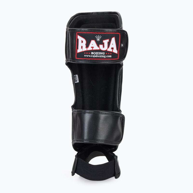 RAJA BOXING Könnyűsúlyú sípcsontvédő félig bőr fekete 5