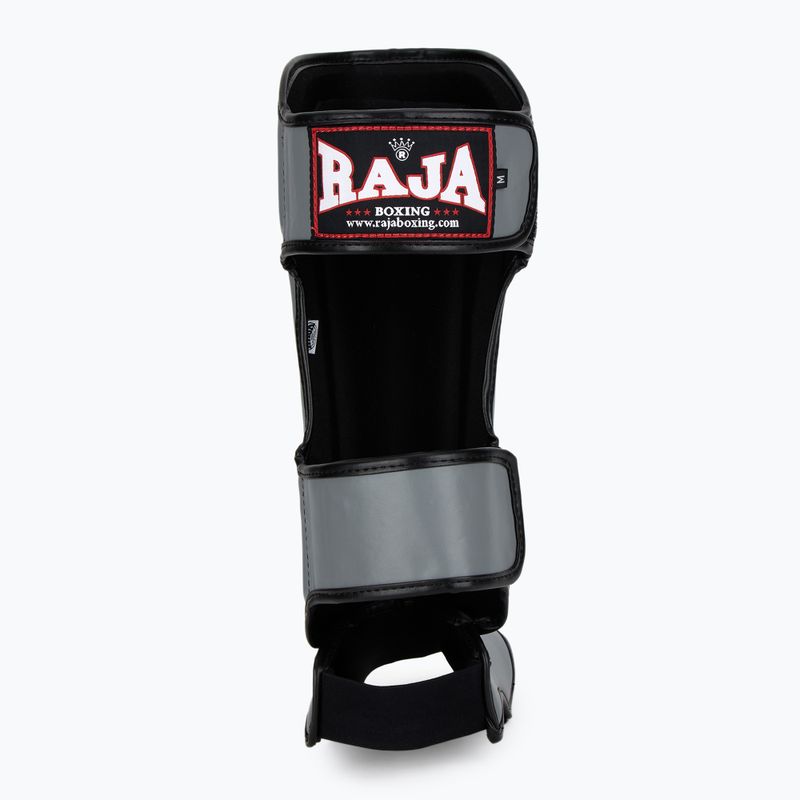 RAJA BOXING Könnyűsúlyú sípcsontvédő félbőr szürke sípcsont és lábfejvédő 5