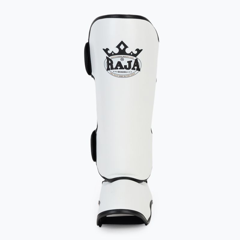 RAJA BOXING Könnyűsúlyú sípcsontvédők Semi bőr fehér sípcsont és lábfejvédők 4