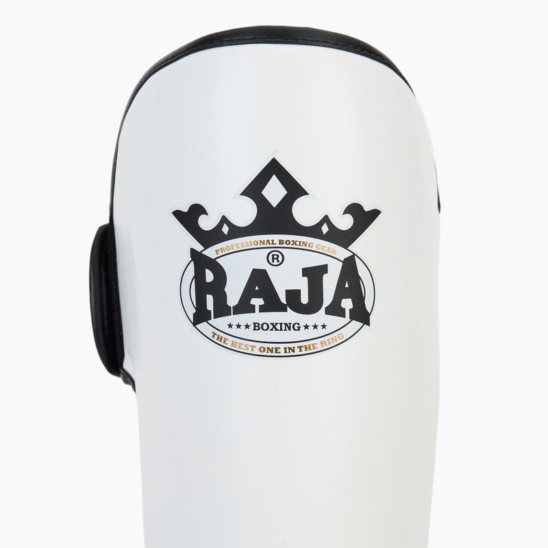 RAJA BOXING Könnyűsúlyú sípcsontvédők Semi bőr fehér sípcsont és lábfejvédők 6