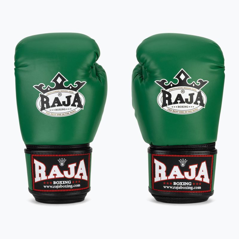 Boxkesztyű RAJA BOXING Single Semi Leather green 2