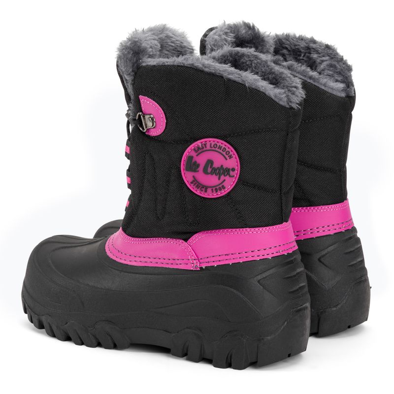 Lee Cooper gyermek hótaposó LCJ-21-44-0523 fekete/fukszia 3