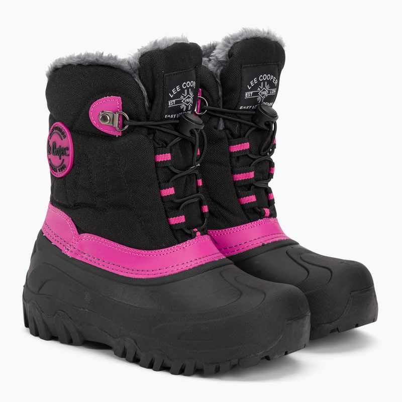 Lee Cooper gyermek hótaposó LCJ-21-44-0523 fekete/fukszia 4