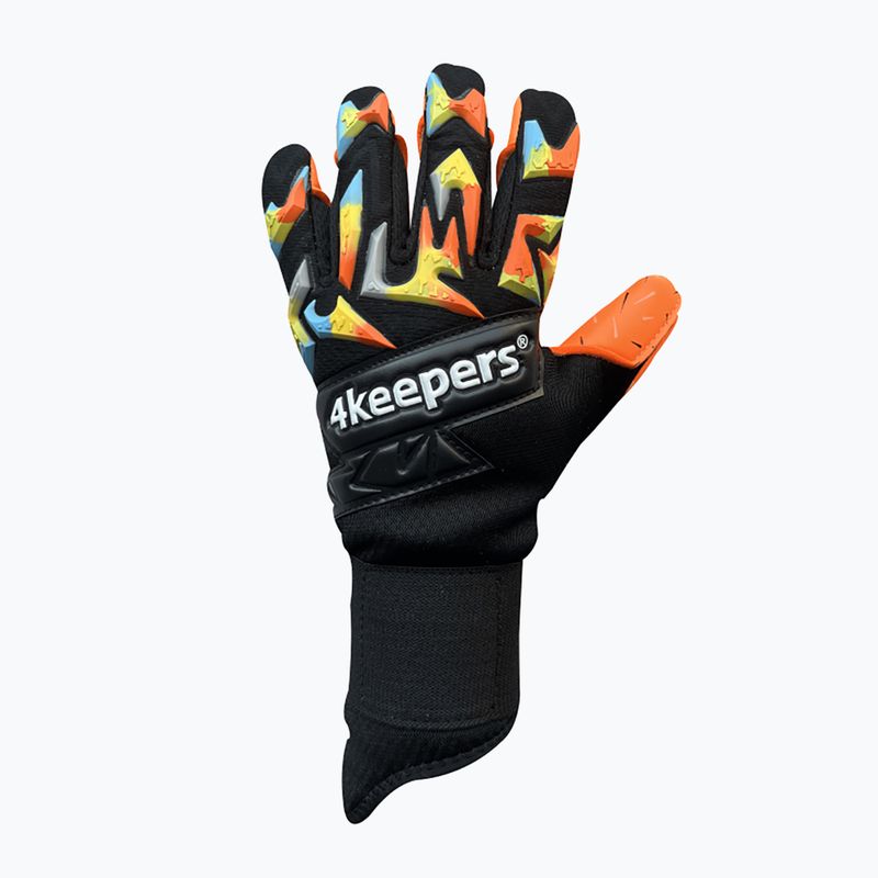4Keepers Equip Flame Nc Jr gyermek kapuskesztyű fekete és narancssárga EQUIPFLNCJR 4
