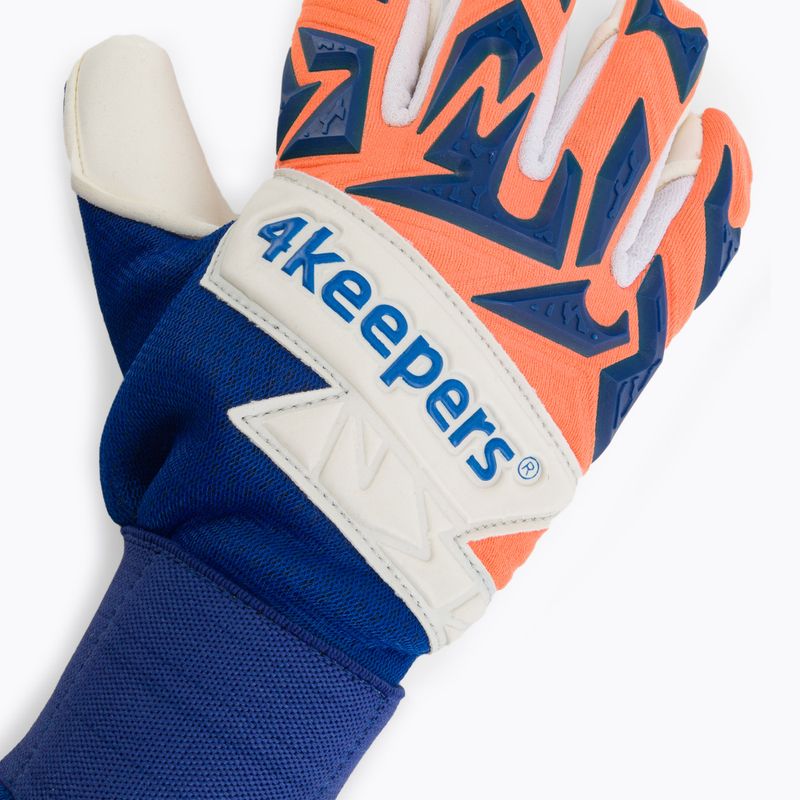 4Keepers Equip Puesta Nc kék-narancs kapuskesztyű EQUIPPUNC 3