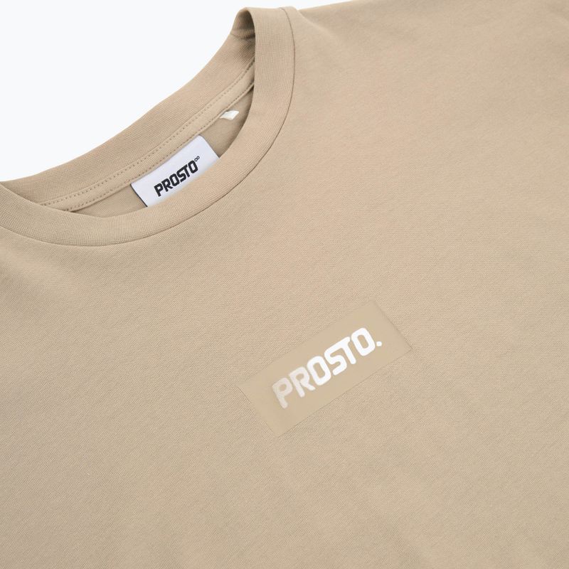 Férfi póló PROSTO Box Logo bézs 3