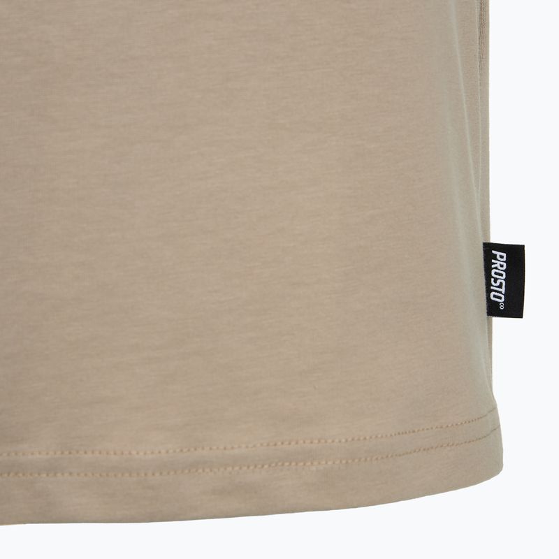 Férfi póló PROSTO Box Logo bézs 4