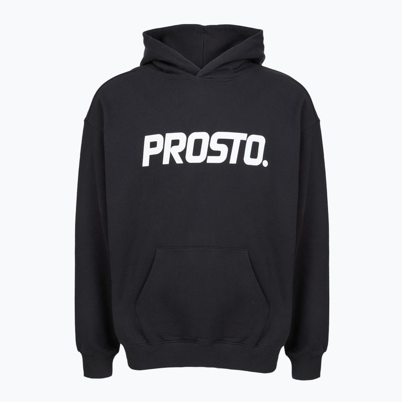 Férfi pulóver PROSTO Biolog Hoodie fekete