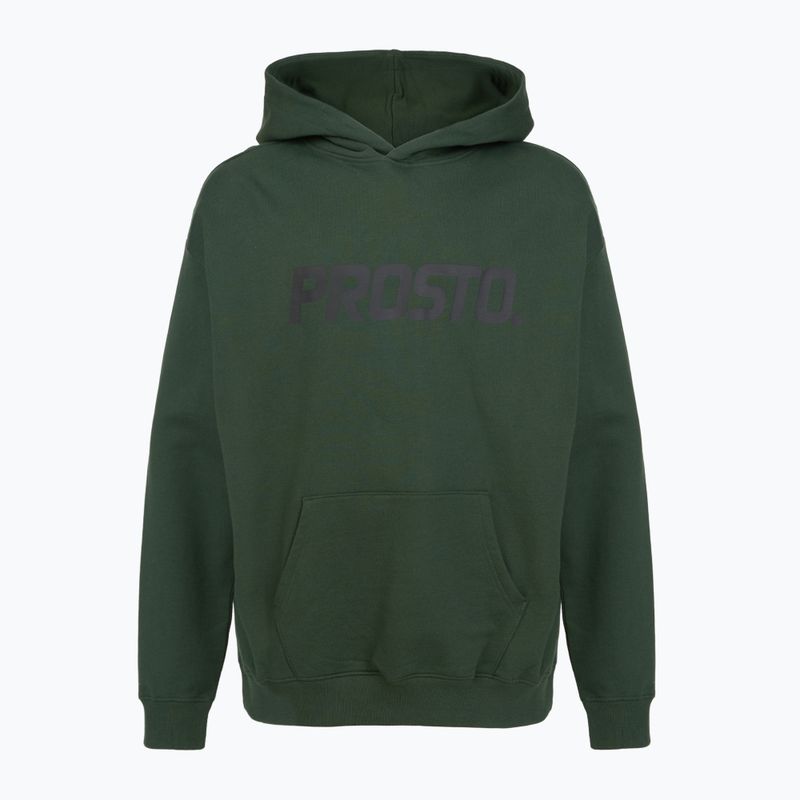 Férfi pulóver PROSTO Biolog Hoodie khaki