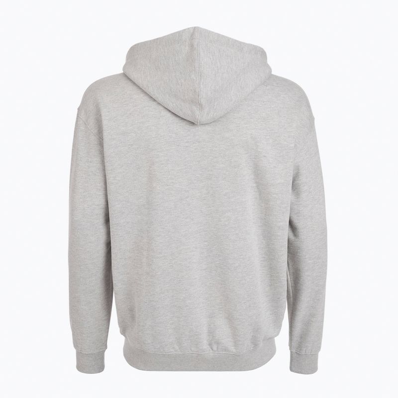 Férfi PROSTO kapucnis pulóver Logo Zip szürke 2