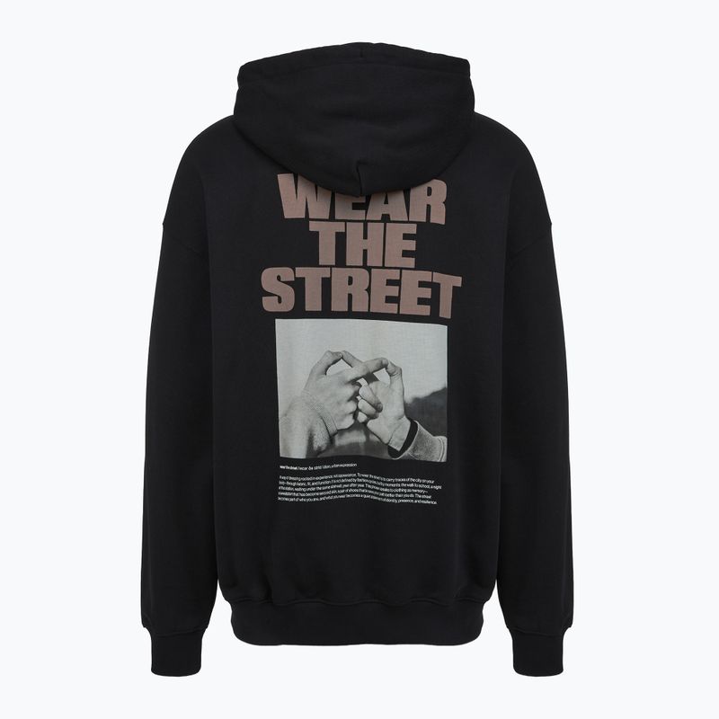 Férfi pulóver PROSTO Wear The Street Hoodie black 2