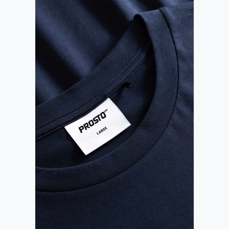 Férfi póló PROSTO Big Log navy blue 4