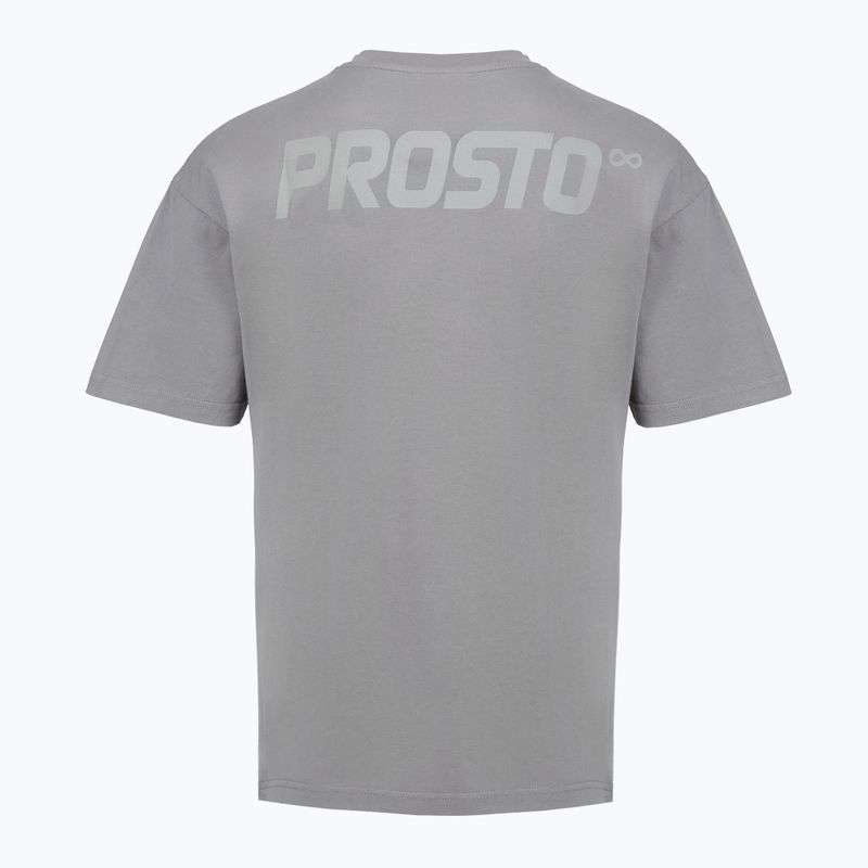 Férfi póló PROSTO Big Log Infinity gray 2
