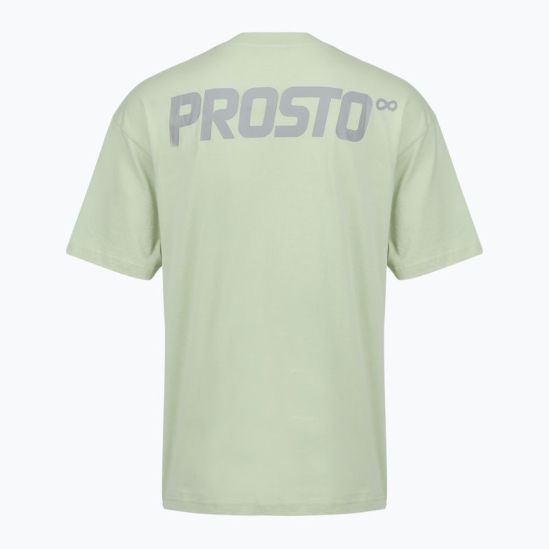 Férfi póló PROSTO Big Log Infinity mint green 2