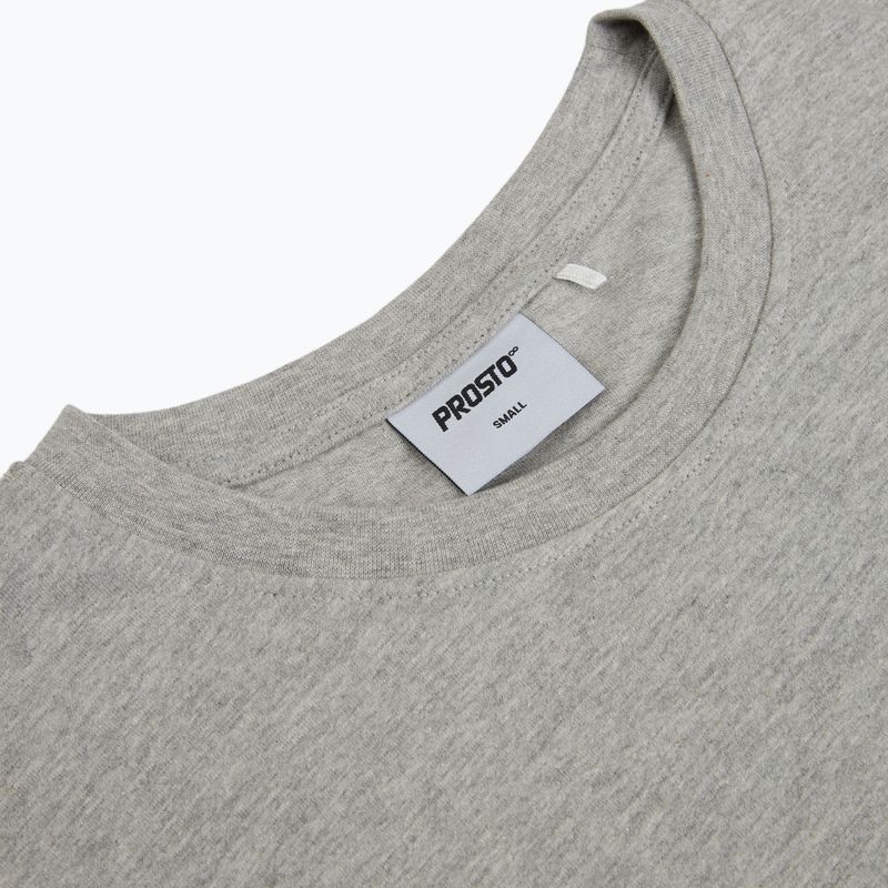 Férfi póló PROSTO Big Log grey/melange 3