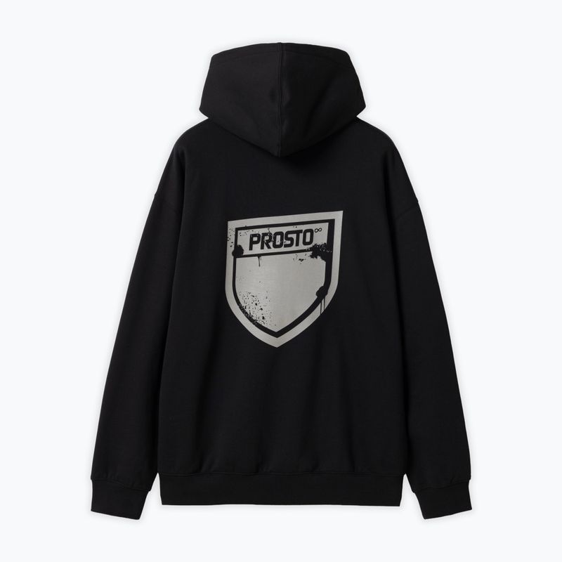 Férfi pulóver PROSTO Hoodie Splash Shield black 2
