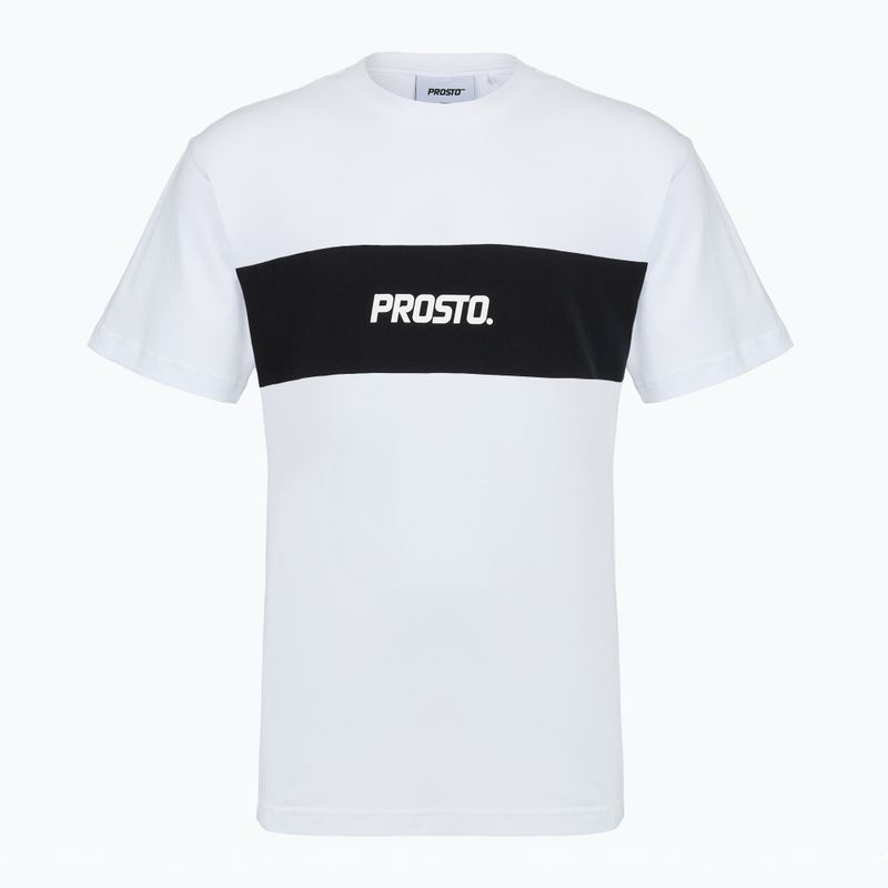Férfi póló PROSTO Root white/black