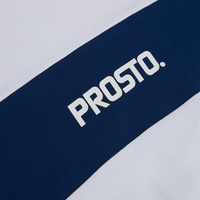 Férfi póló PROSTO Root white/navy blue 3