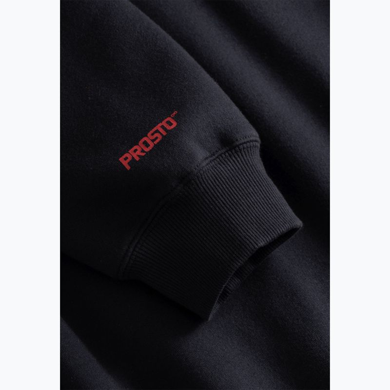 Férfi pulóver PROSTO Hoodie Bark black 4