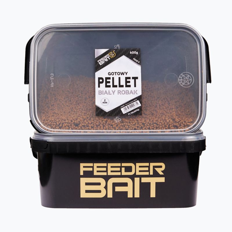 Feeder Bait pellet Fehér Worm Ready 2 mm sárga színű, vödörben FB28-5