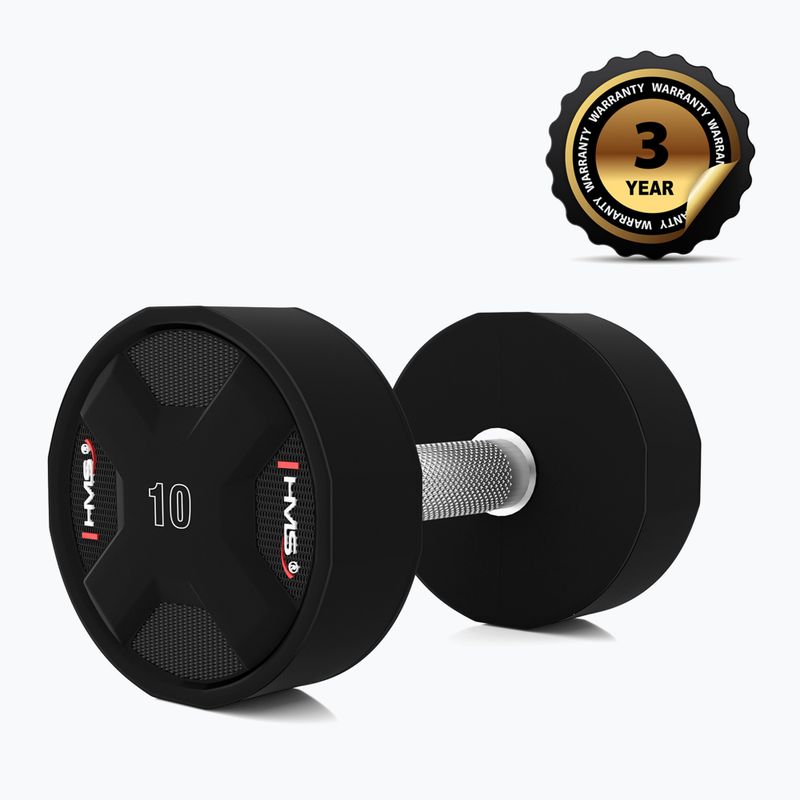 HMS HPC súlyzó 1 db. 10 kg fekete