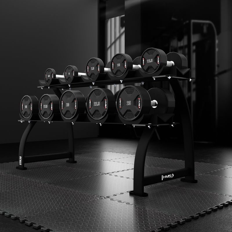 HMS HPC súlyzó 1 db. 25 kg fekete 6