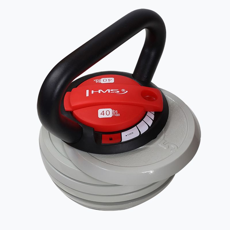 HMS KR40 állítható kettlebell szürke/fekete 2