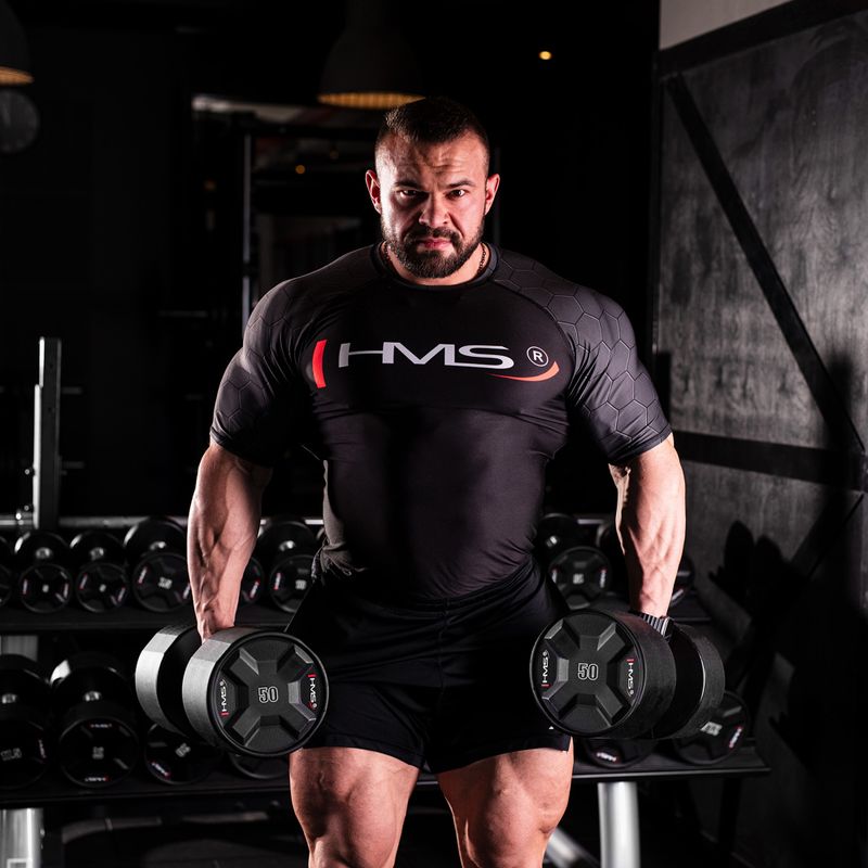 HMS HPC súlyzó 1 db. 50 kg fekete 8