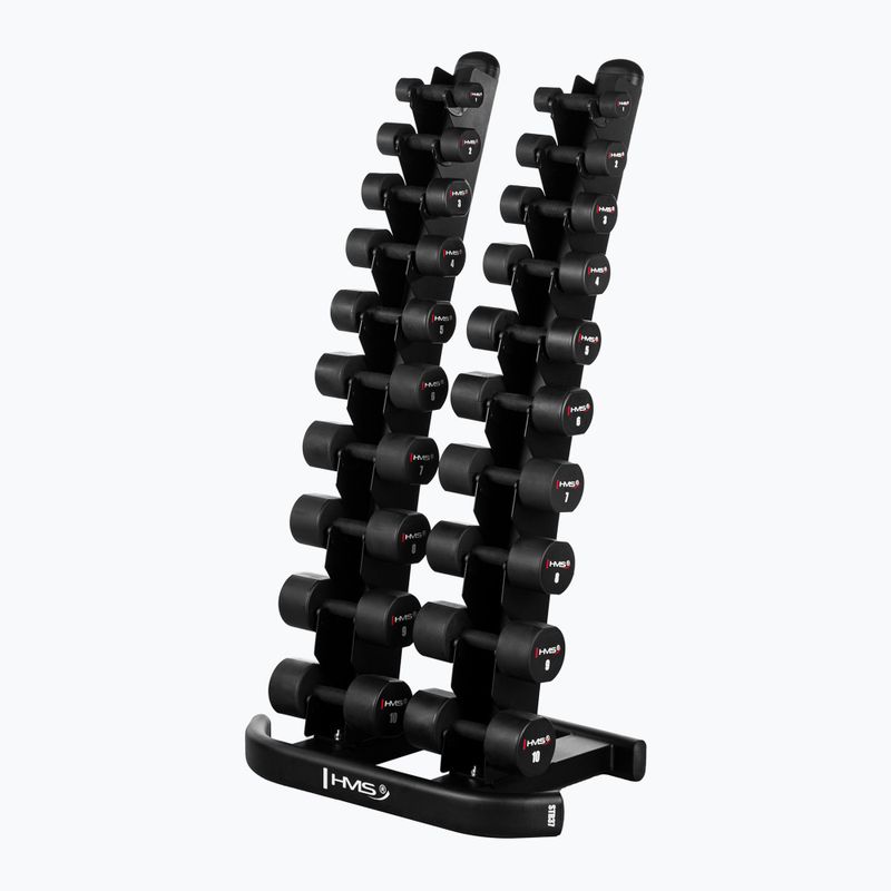 HMS HPT02 TPU súlyzók 2 db. 10 kg fekete 6
