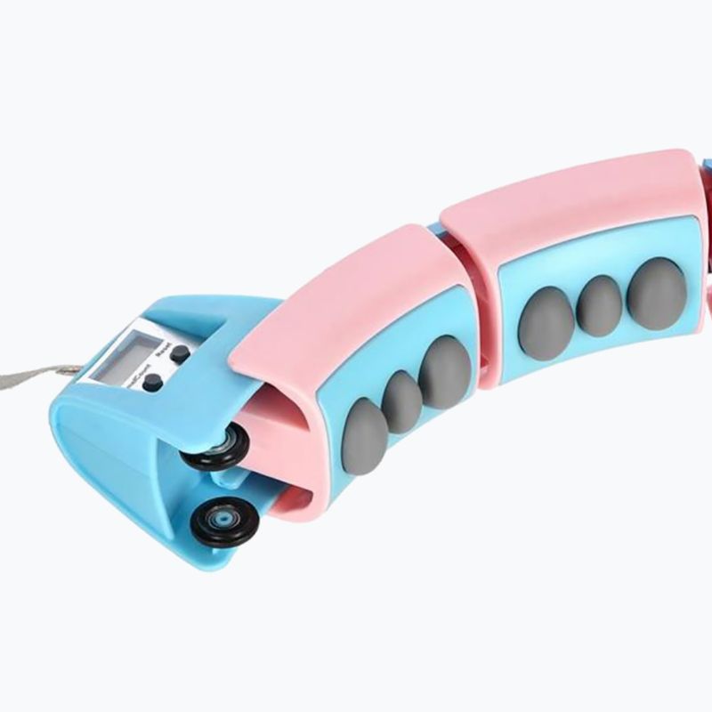 Hulahop súlyzóval és számlálóval HMS FH06 rózsaszín-kék 30-6-106 4