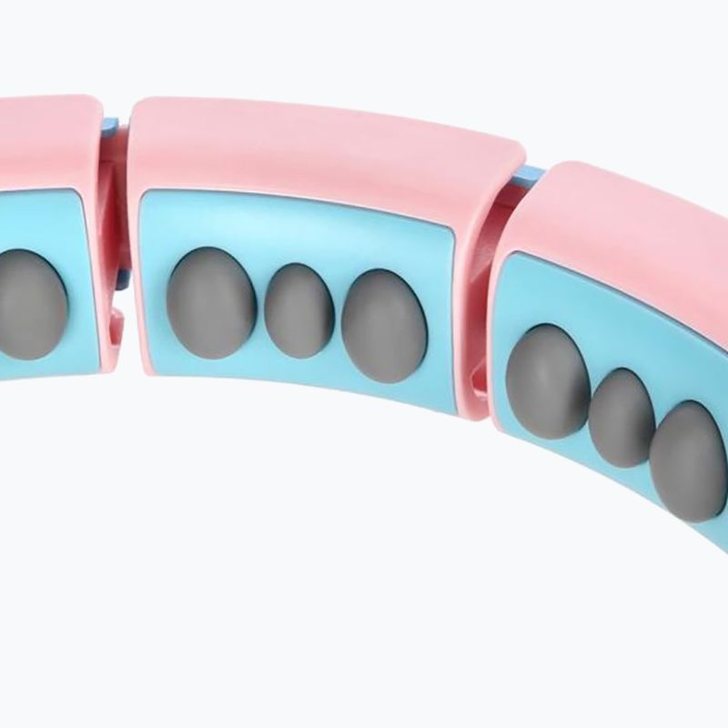 Hulahop súlyzóval és számlálóval HMS FH06 rózsaszín-kék 30-6-106 5