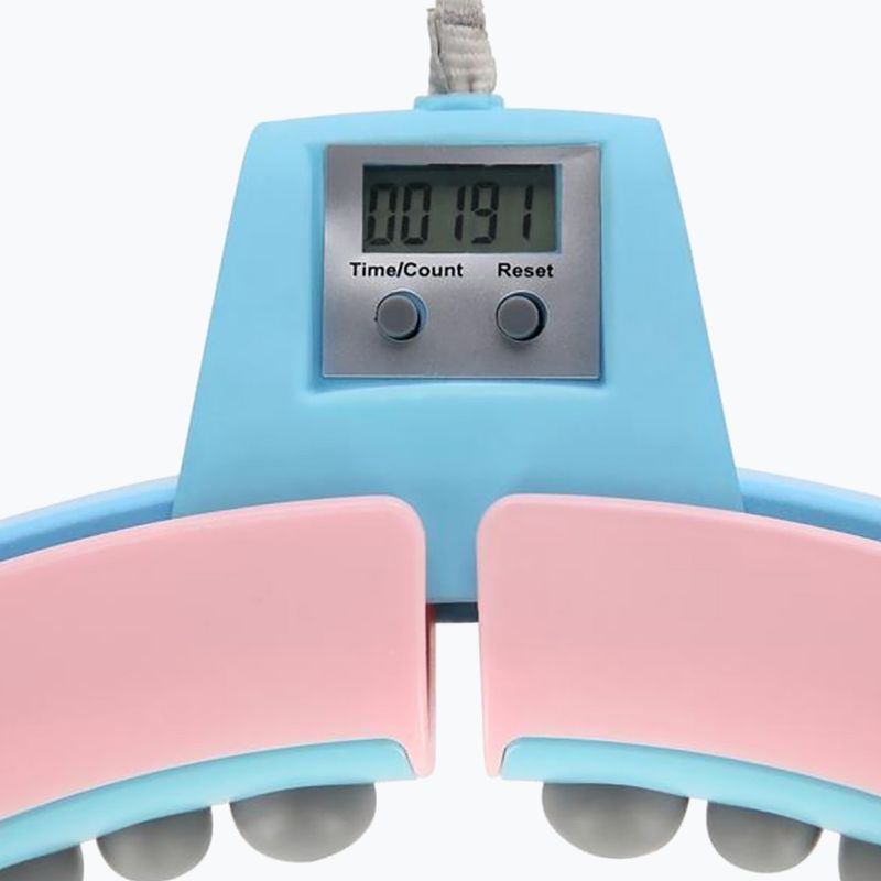 Hulahop súlyzóval és számlálóval HMS FH06 rózsaszín-kék 30-6-106 8