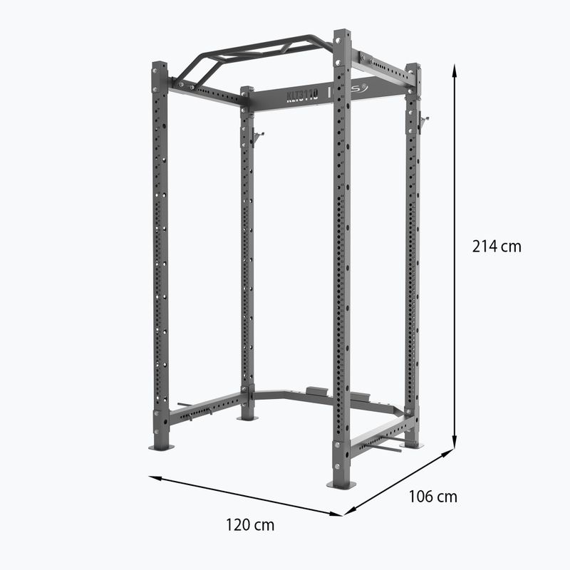 Edzőketrec felszereléssel HMS KLT3110 Commercial silver 5