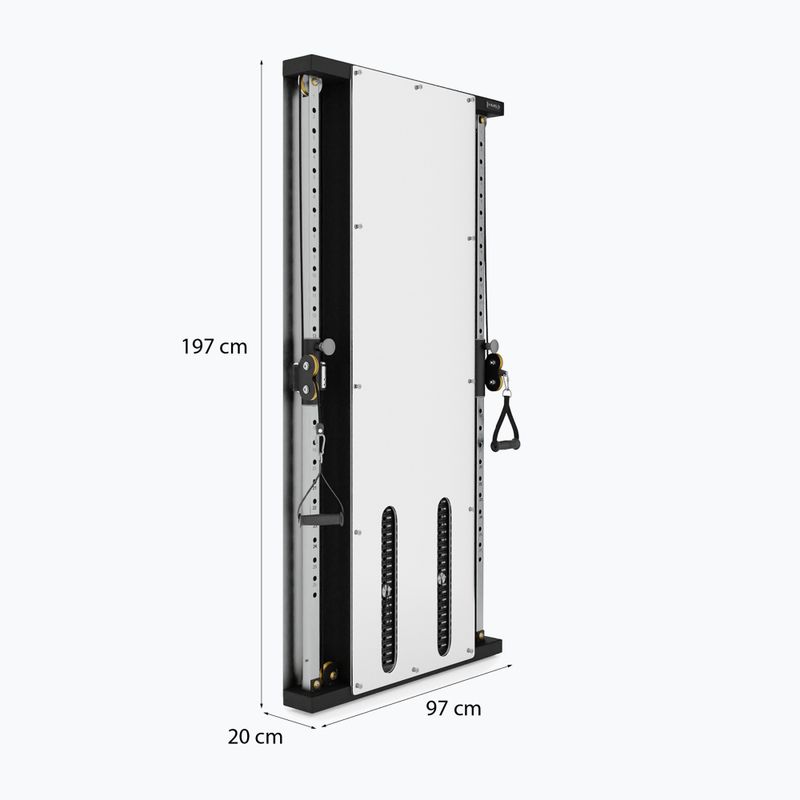 Falra szerelhető edzőkeret HMS BS302 Commercial silver 2