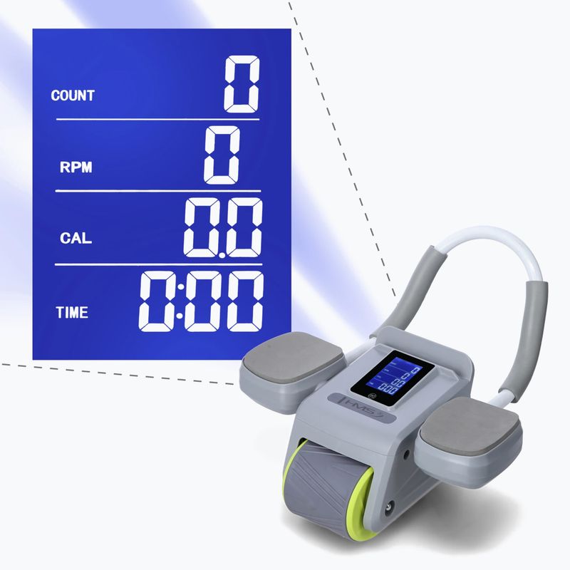 Automatikus hasizom-gyakorló kerék kijelzővel HMS KA08 szürke 7