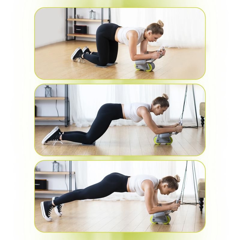 Automatikus hasizom-gyakorló kerék kijelzővel HMS KA08 szürke 16