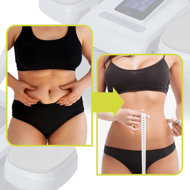 Automatikus hasizom-gyakorló kerék kijelzővel HMS KA08 szürke 17